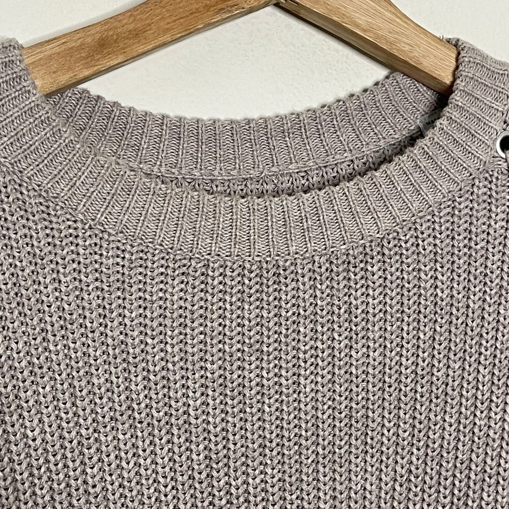 ALLSAINTS Aria Lace Ribbon Cotton  Sweater Size Small - Picture 5 of 8